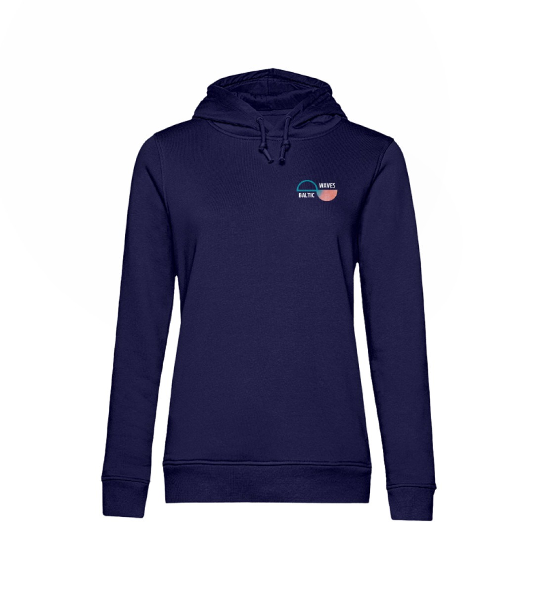 Baltic Waves Signature- Damen Bio-Hoodie mit Seitentaschen - Damen Organic Hoodie B&C-6964