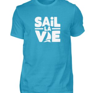 „Sail la Vie“ (Print weiß) - Herren Premium Shirt | Baltic Waves Original - Herren Premiumshirt-3175