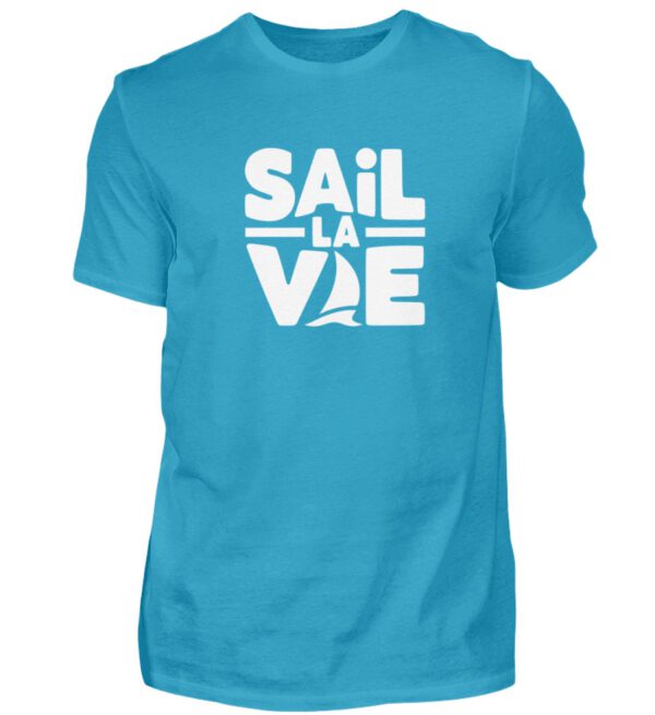 „Sail la Vie“ (Print weiß) - Herren Premium Shirt | Baltic Waves Original - Herren Premiumshirt-3175