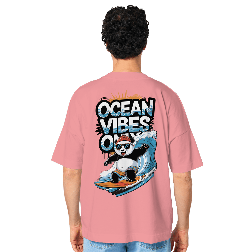 ShirtyMichi | Ocean Vibes Only Panda T-Shirt | Organic Oversize Shirt
