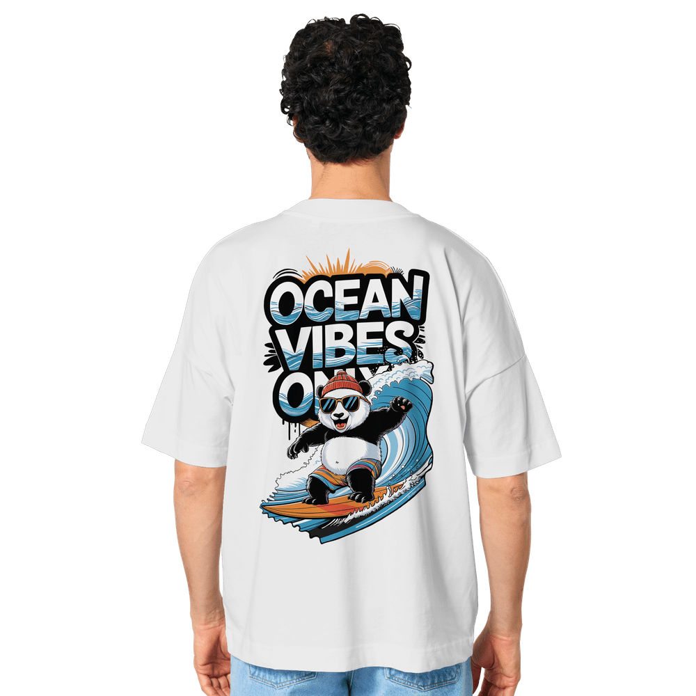 ShirtyMichi | Ocean Vibes Only Panda T-Shirt | Organic Oversize Shirt – Bild 6