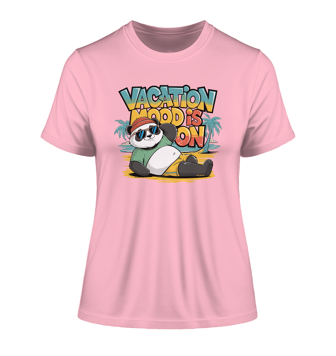 Shirty Michi | Vacation Mood is on Panda T-Shirt | Ladies Organic Shirt – Bild 2