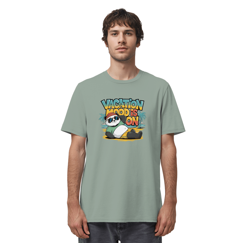 ShirtyMichi | Vacation Mood is on Panda T-Shirt | Organic Shirt – Bild 4
