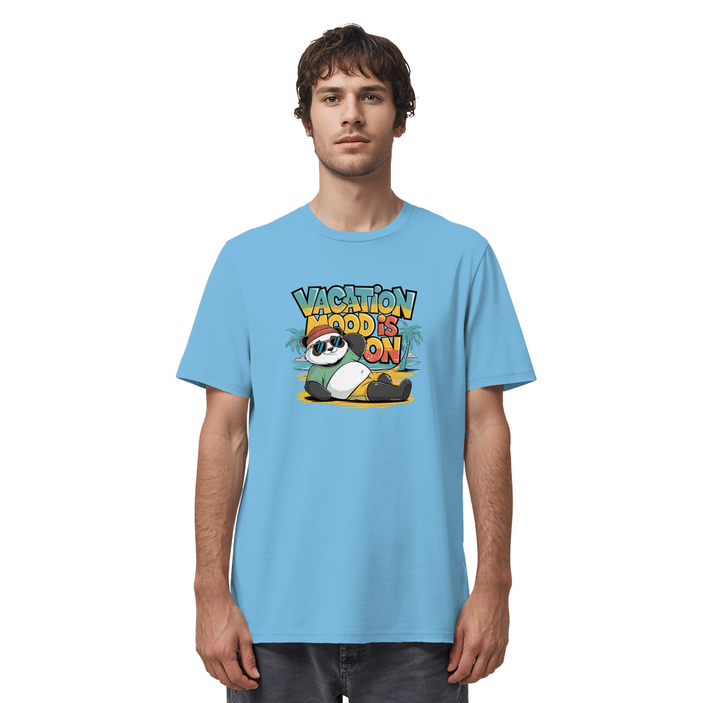 ShirtyMichi | Vacation Mood is on Panda T-Shirt | Organic Shirt – Bild 5