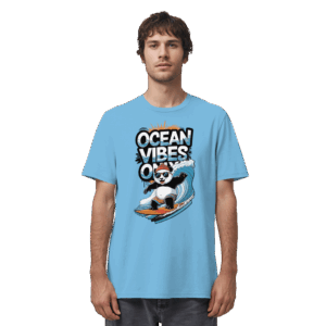ShirtyMichi | Ocean Vibes Only Panda T-Shirt | Organic Shirt