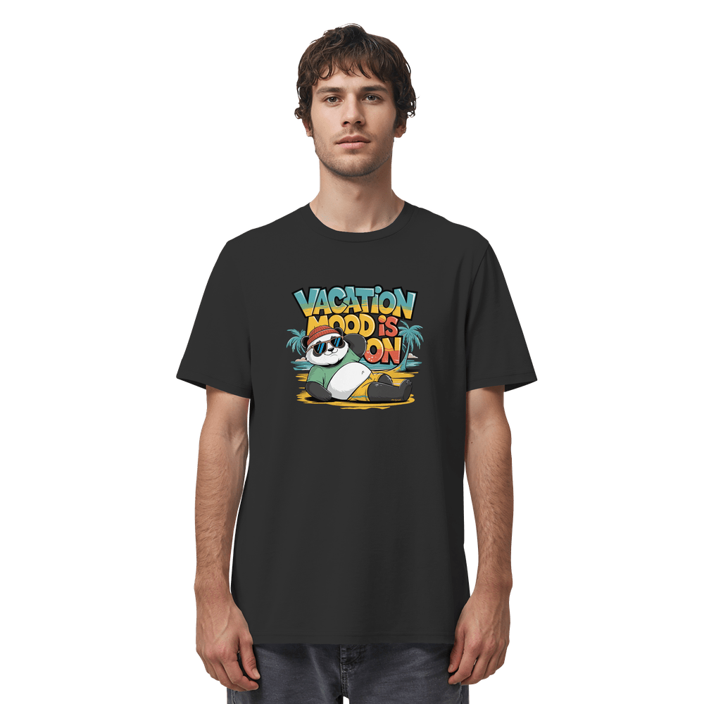ShirtyMichi | Vacation Mood is on Panda T-Shirt | Organic Shirt – Bild 2
