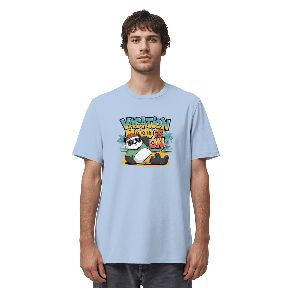 ShirtyMichi | Vacation Mood is on Panda T-Shirt | Organic Shirt – Bild 6