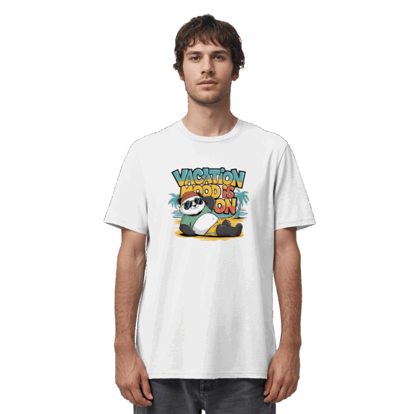 ShirtyMichi | Vacation Mood is on Panda T-Shirt | Organic Shirt