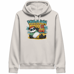 ShirtyMichi | Vacation Mood is on Panda Hoodie | Organic Hoodie mit Seitentaschen