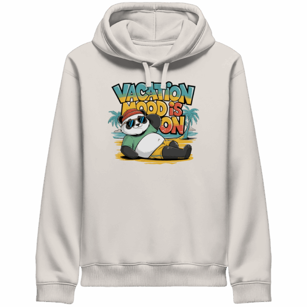 ShirtyMichi | Vacation Mood is on Panda Hoodie | Organic Hoodie mit Seitentaschen