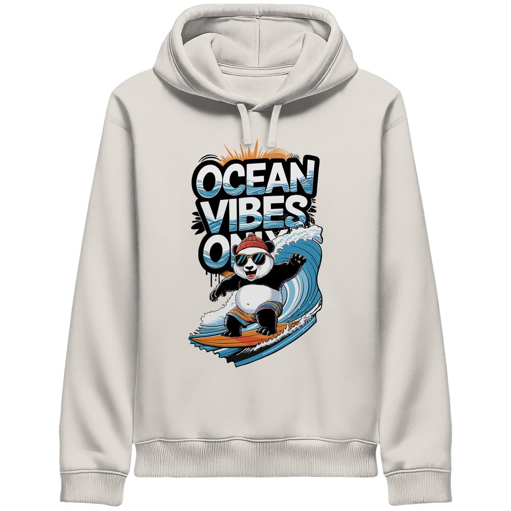ShirtyMichi | Ocean Vibes Only Panda Hoodie | Organic Hoodie mit Seitentaschen – Bild 5