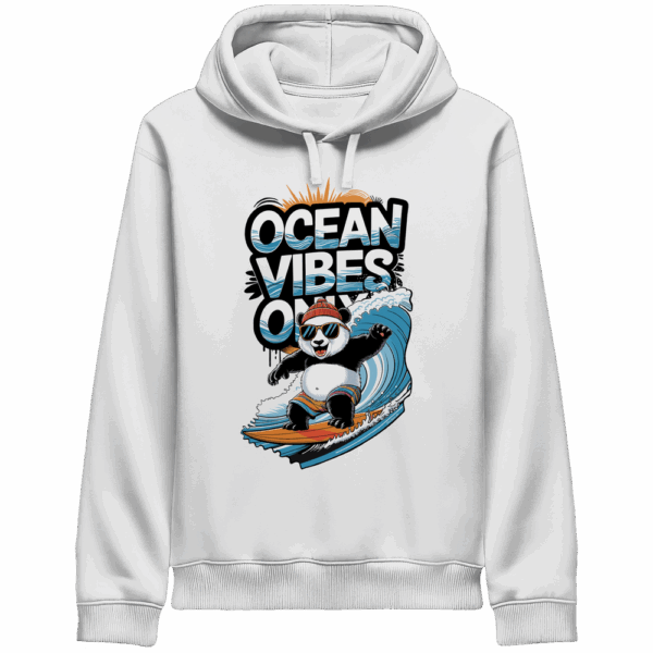 ShirtyMichi | Ocean Vibes Only Panda Hoodie | Organic Hoodie mit Seitentaschen