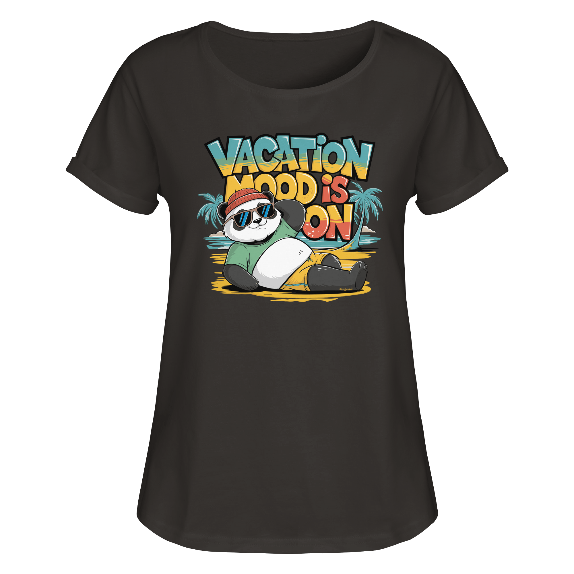 ShirtyMichi | Vacation Mood is on T-Shirt | Damen RollUp Shirt