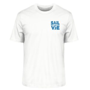 „Sail la Vie - kleiner Brustprint (blau) - Unisex Bio-Shirt | Baltic Waves Original - Herren Premium Organic Shirt 2.0 ST/ST-3