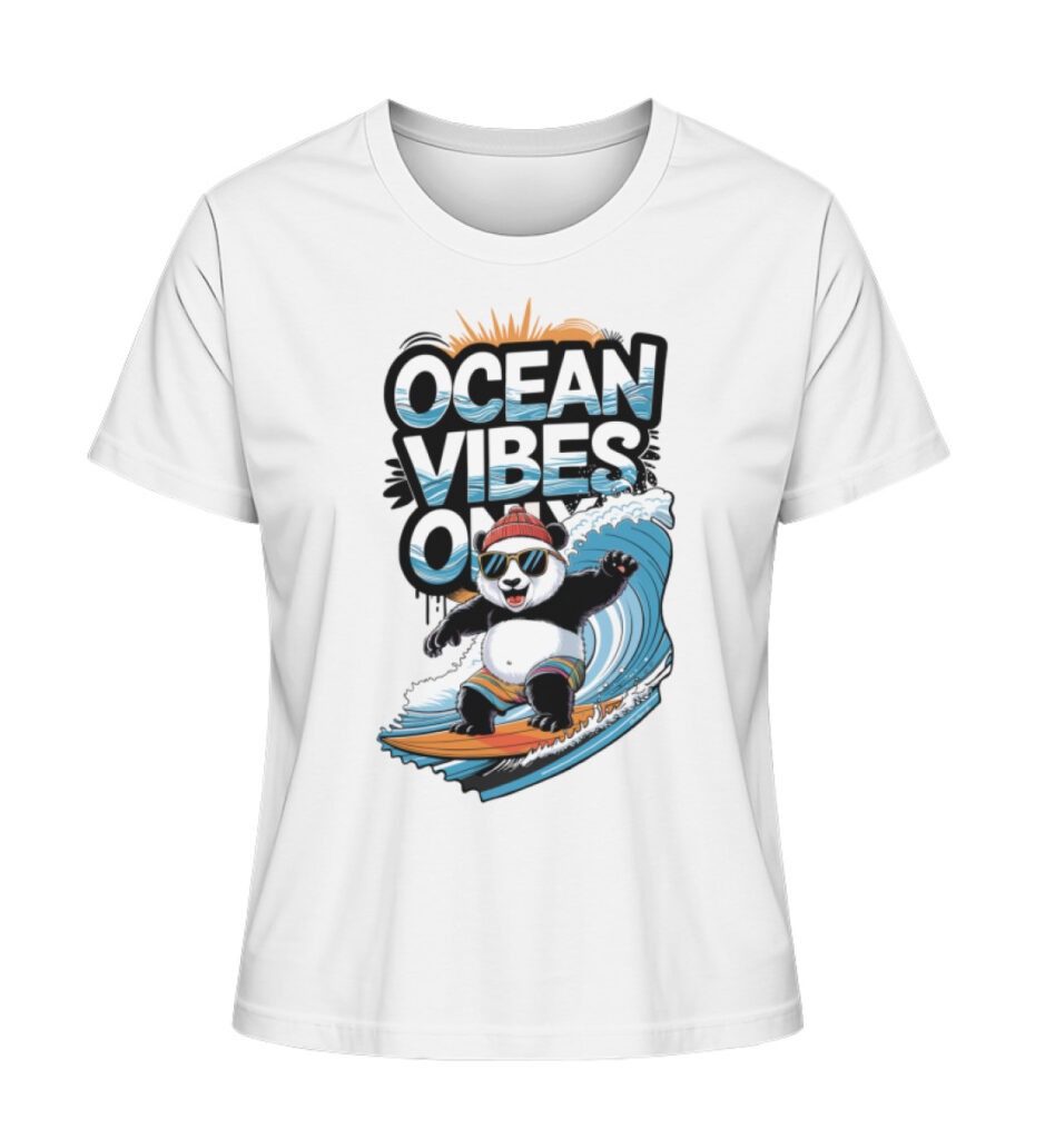 OCEAN VIBES - Lady Shirt - Damen Premium Organic Shirt-3