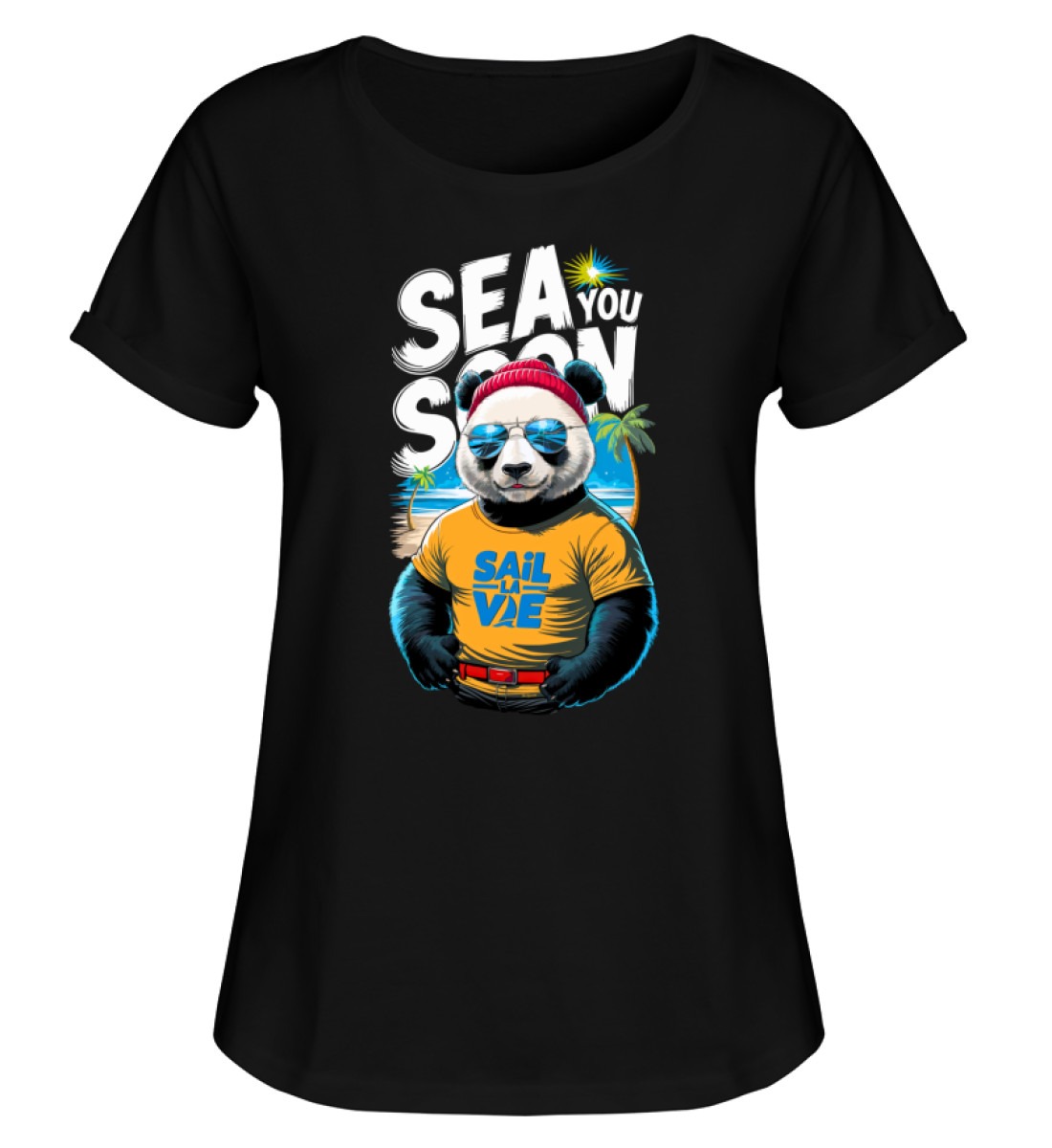 Sea You Soom Lady Rollup - Damen RollUp Shirt-16