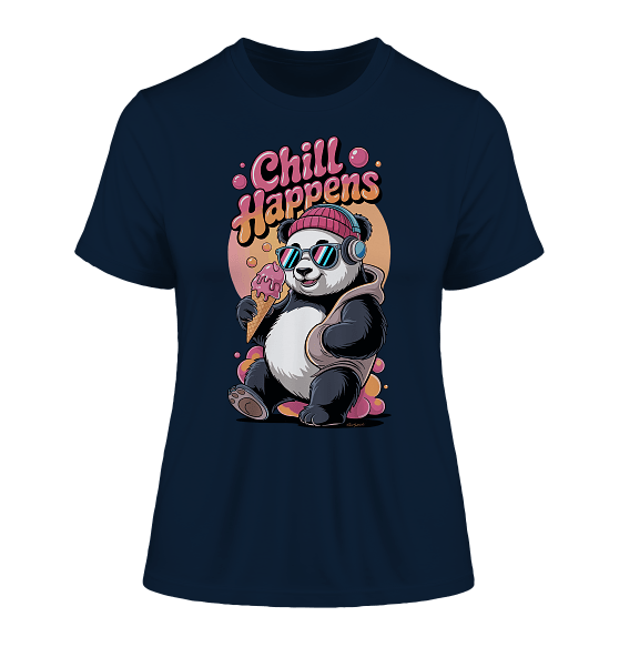 ShirtyMichi | Chill Happens T-Shirt | Ladies Organic Shirt – Bild 3