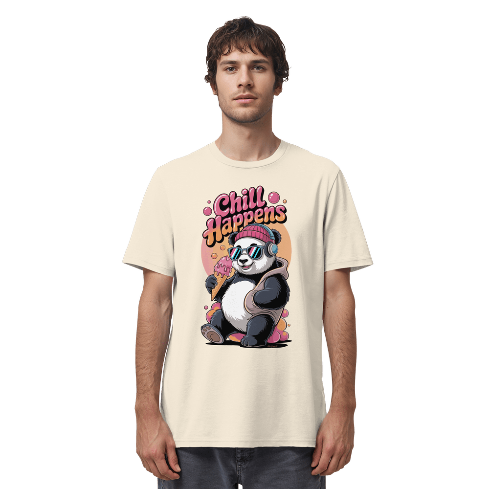 ShirtyMichi | Chill Happens Panda T-Shirt | Organic Shirt – Bild 2