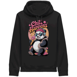 ShirtyMichi | Chill Happens Panda Hoodie | Organic Hoodie mit Seitentaschen