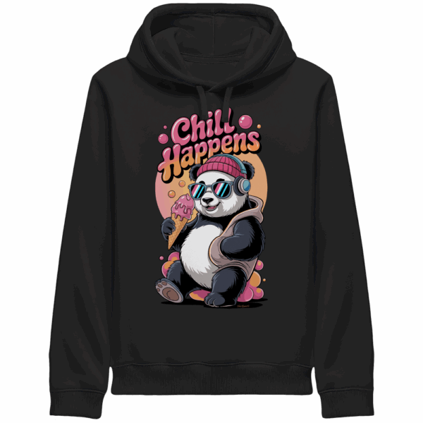 ShirtyMichi | Chill Happens Panda Hoodie | Organic Hoodie mit Seitentaschen