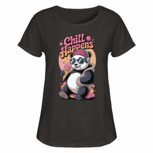 ShirtyMichi | Chill Happens T-Shirt | Damen RollUp Shirt