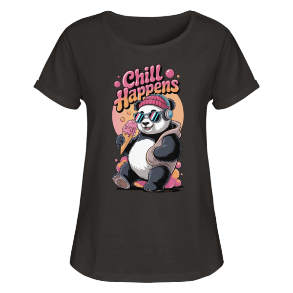 ShirtyMichi | Chill Happens T-Shirt | Damen RollUp Shirt