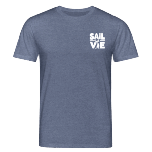 Baltic Waves | Sail la Vie T-Shirt | Organic Shirt (Brustprint weiß)