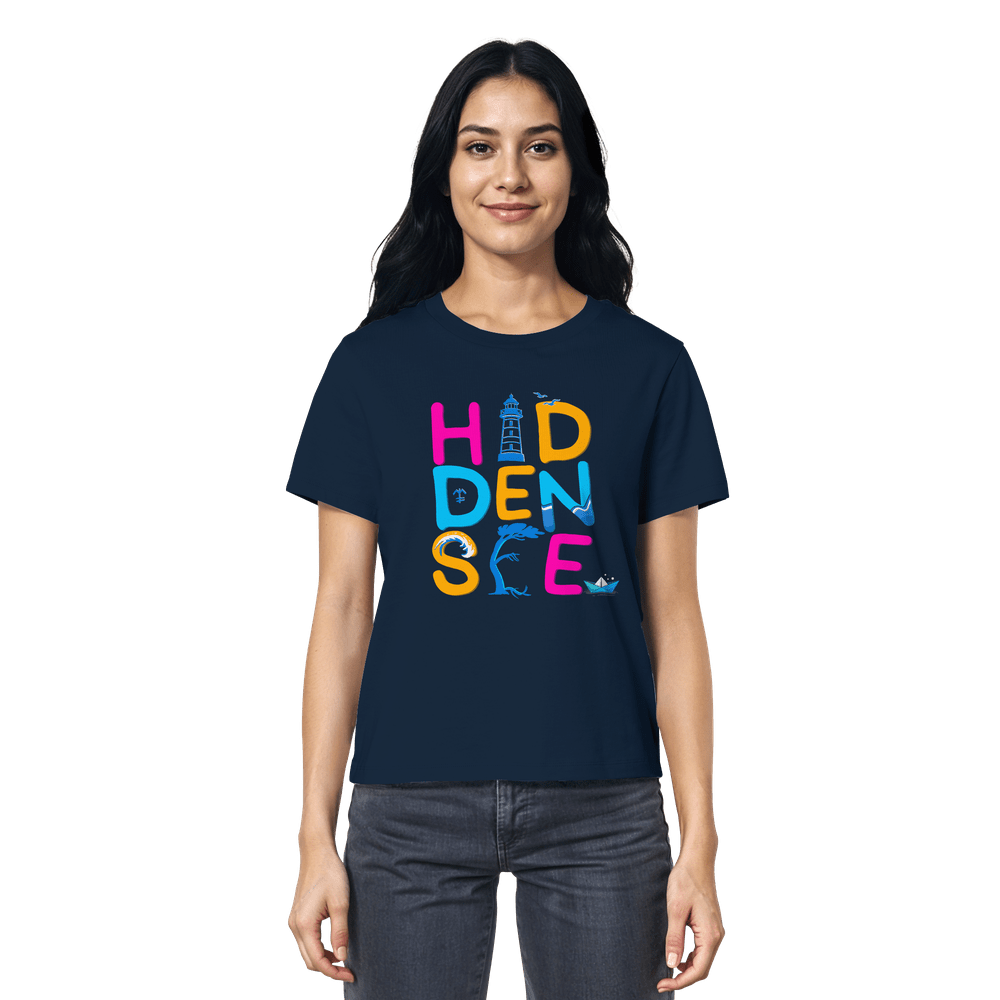 Baltic Waves | Love Hiddensee T-Shirt | Ladies Organic Shirt – Bild 7