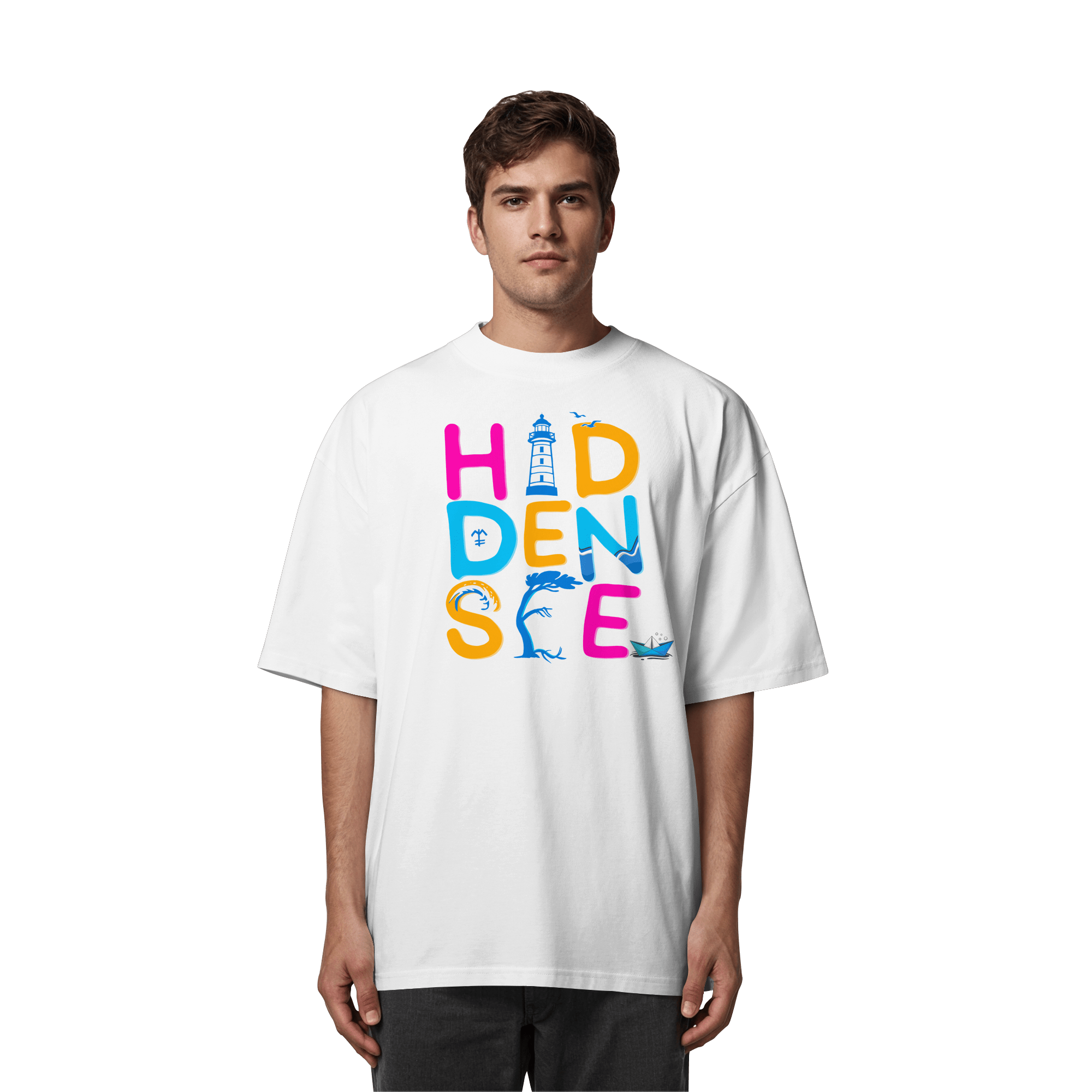 Love Hiddensee - Organic Oversize Shirt – Bild 9