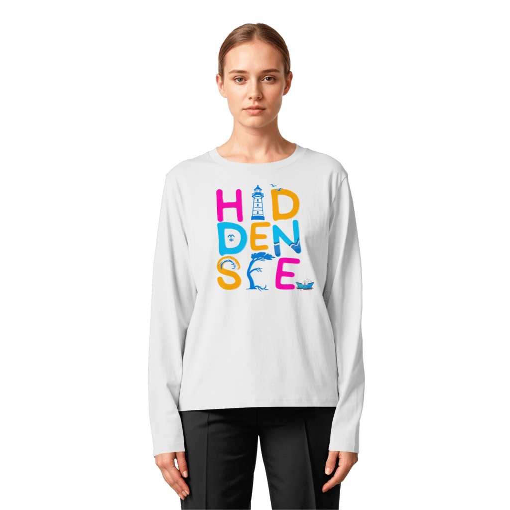 Hiddensee Langarmshirt – buntes Ostsee Design von Baltic Waves