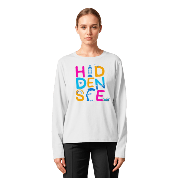 Hiddensee Langarmshirt – buntes Ostsee Design von Baltic Waves