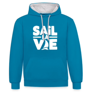 Baltic Waves | Sail la Vie Hoodie | Kontrast Unisex-Hoodie