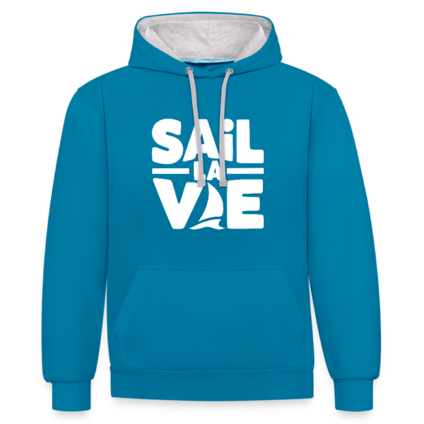 Baltic Waves | Sail la Vie Hoodie | Kontrast Unisex-Hoodie