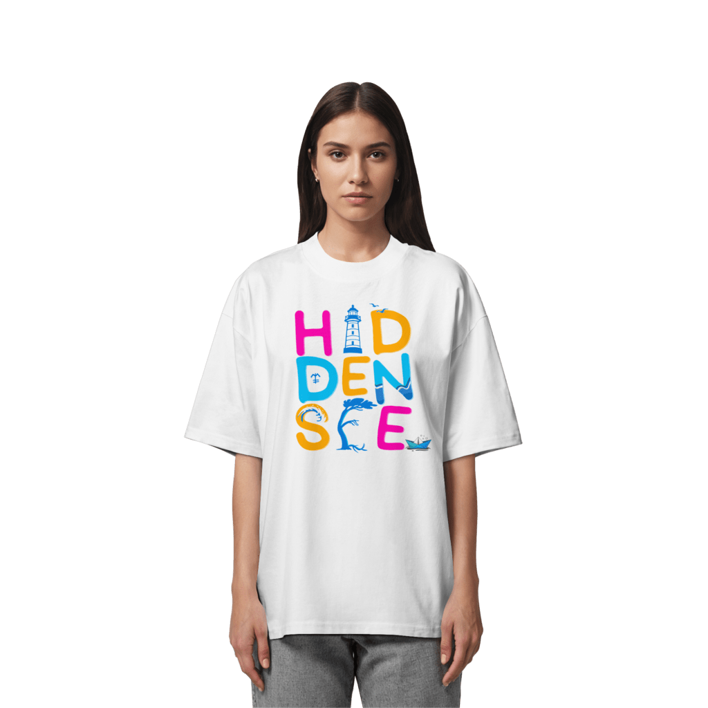 Hiddensee Damen Oversize T-Shirt weiß