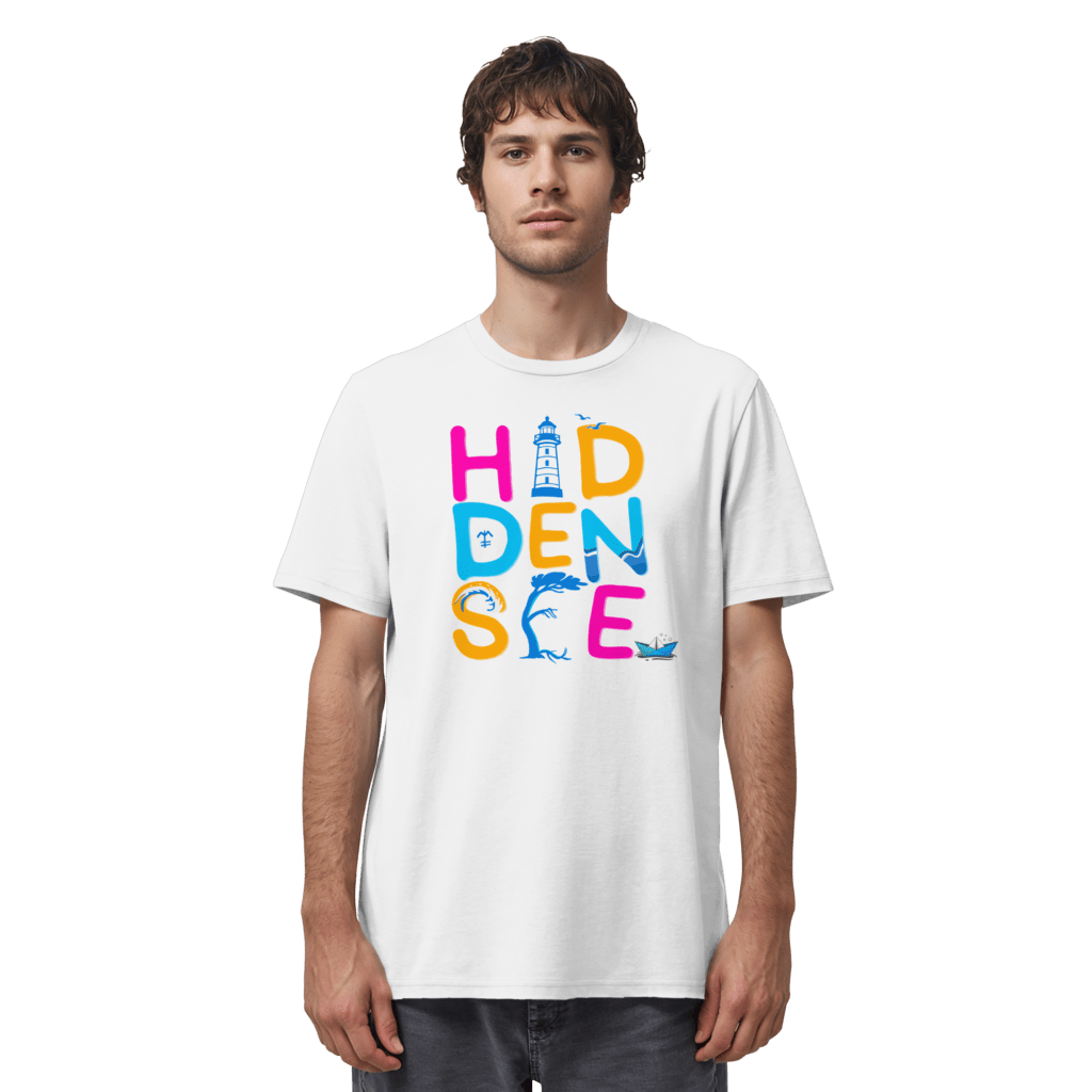 Hiddensee T-Shirt von Baltic Waves in weiß