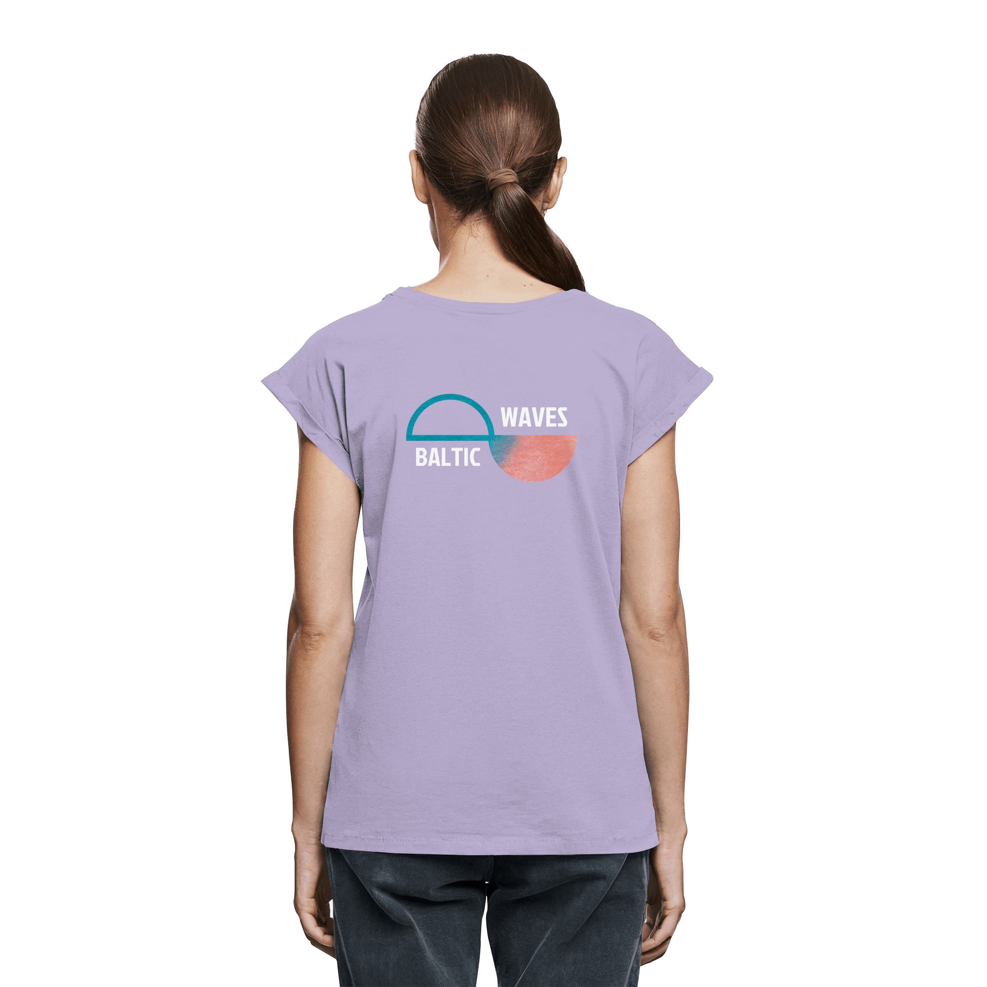 Baltic Waves Signature - Damen-Shirt mit verlängerten Schultern – Bild 4