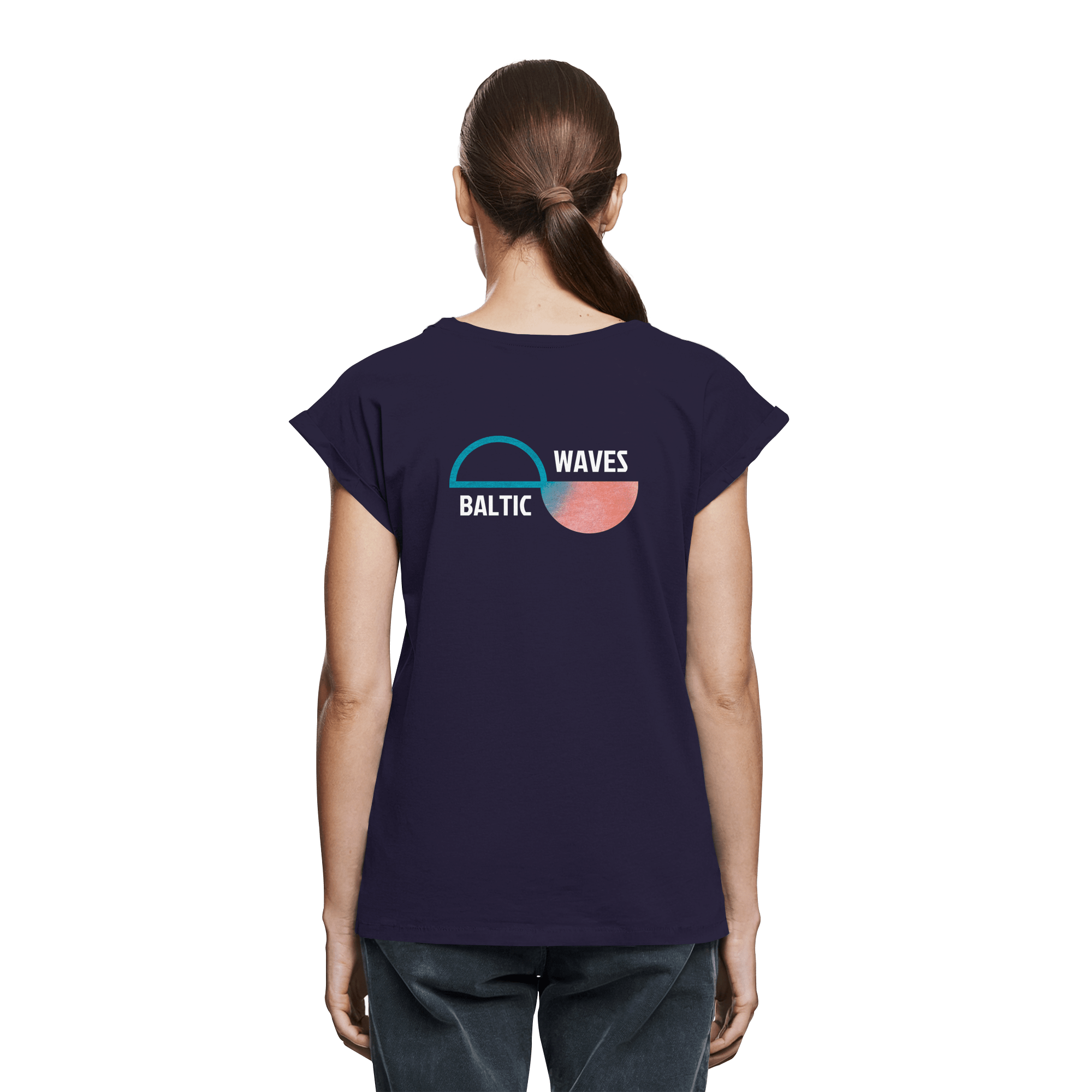 Baltic Waves Signature - Damen-Shirt mit verlängerten Schultern – Bild 6