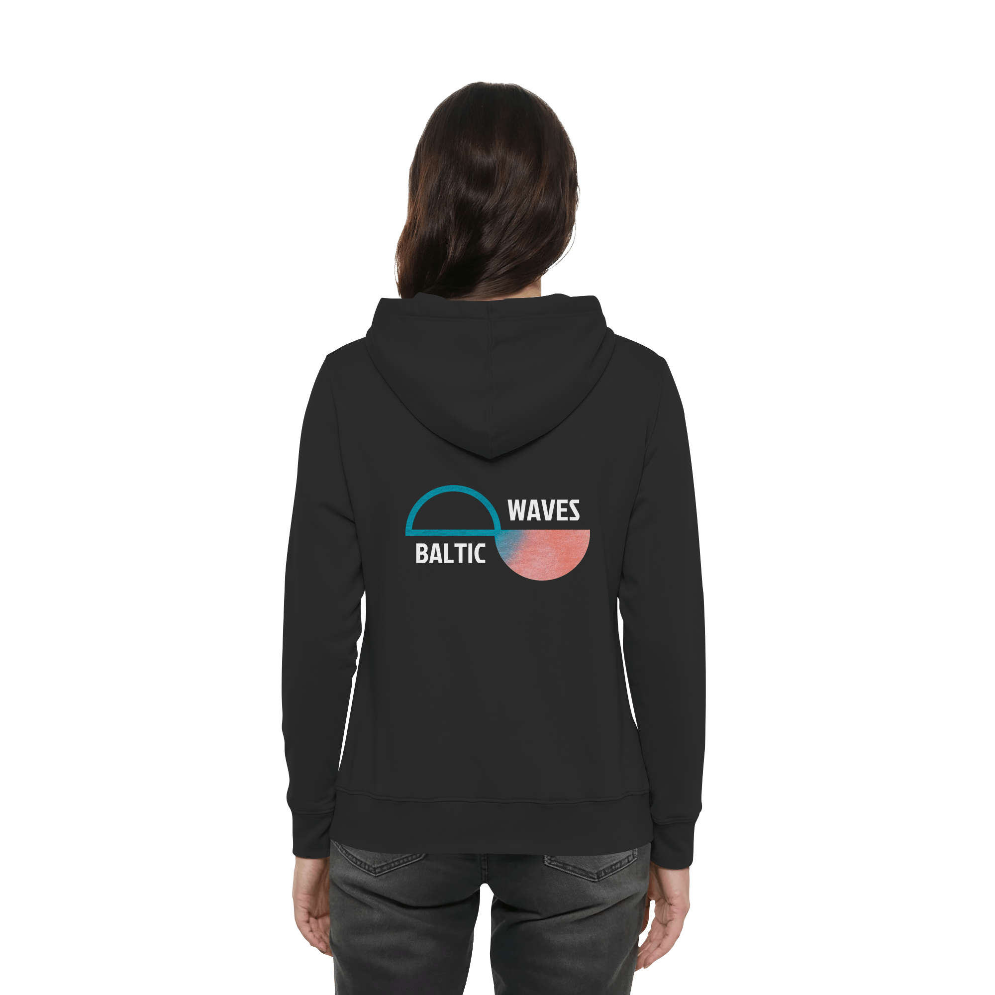 Baltic Waves Signature | Damen Organic Hoodie mit Seitentaschen – Bild 2