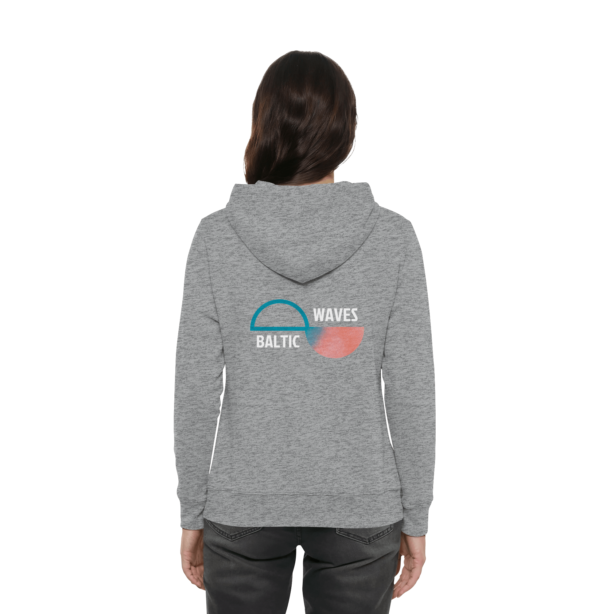 Baltic Waves Signature | Damen Organic Hoodie mit Seitentaschen – Bild 4
