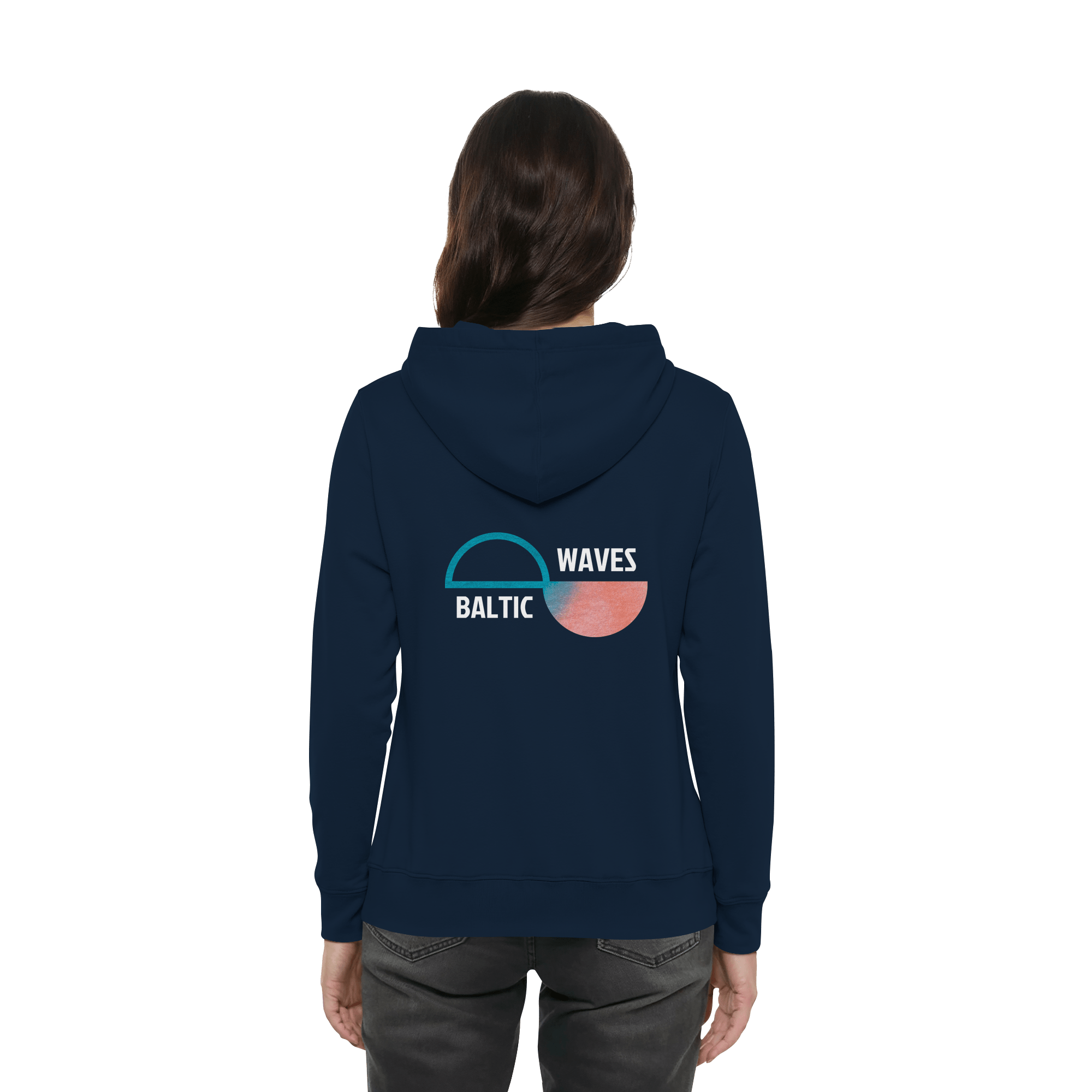 Baltic Waves Signature | Damen Organic Hoodie mit Seitentaschen – Bild 6