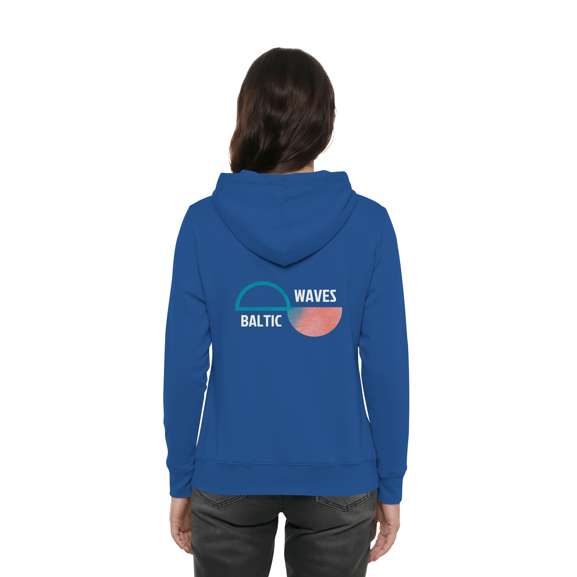 Baltic Waves Signature | Damen Organic Hoodie mit Seitentaschen – Bild 8