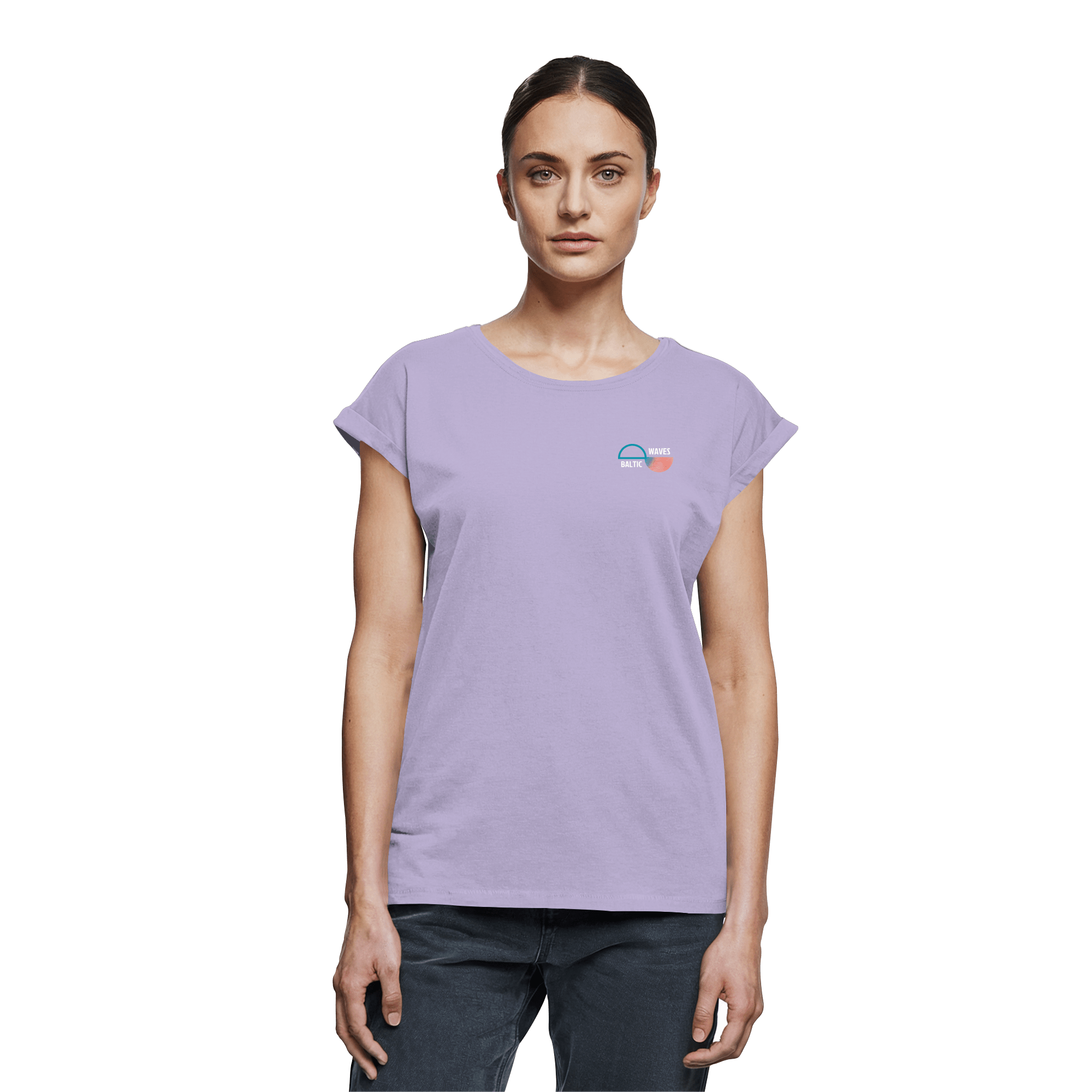 Baltic Waves Signature - Damen-Shirt mit verlängerten Schultern – Bild 3
