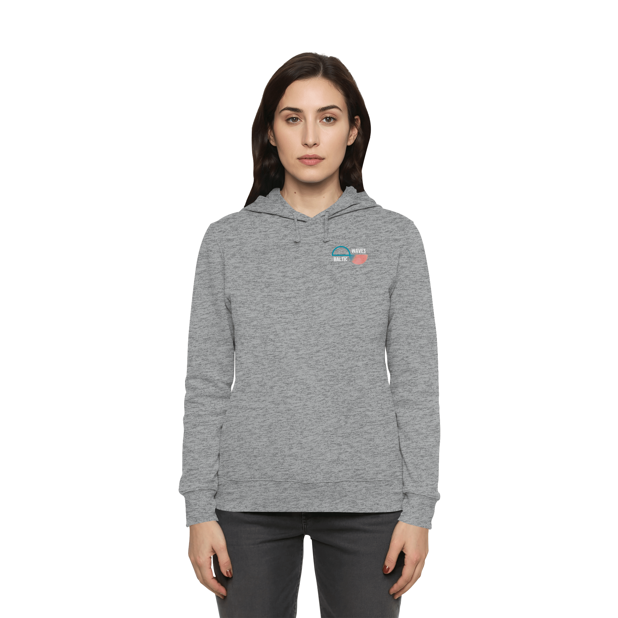 Baltic Waves Signature | Damen Organic Hoodie mit Seitentaschen – Bild 3